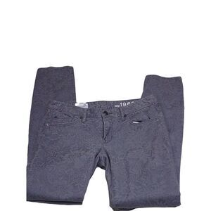 Gap 26R Floral Skinny Jeans